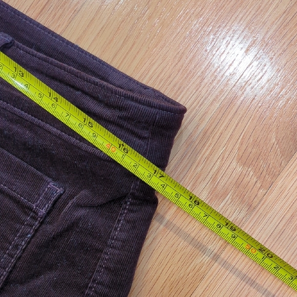 Ann Taylor LOFT Brown Corduroy Palmer Pant Wide Leg Patch Pocket Sz 10 - Picture 7 of 9